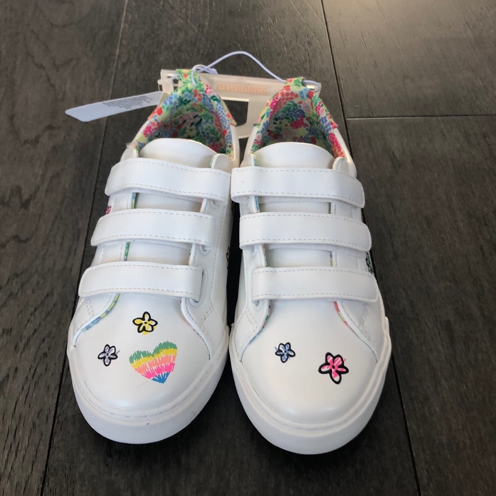 💖HP 10/03💖 Gymboree white girl’s sneakers - Picture 2 of 8